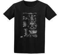 CLINSIS Precision Bass Guitar Patent PlayerBand Guitarist O Neck Men T Shirt Black S