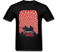 CLINSIS Strike Back TV Show Legacy Poster T Shirt for Menarge Black L