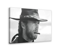 Clint Eastwood Art Clint Eastwood Poster Clint Eastwood Impression Cowboy Art Western Décor cigare P Toile Décoration murale Peinture pour salon chambre à coucher Style cadre