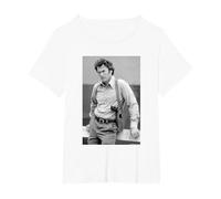 Clint Eastwood dans Le rôle de Dirty Harry Magnum Force par Julian Wasser T-Shirt, Femme Grandes Tailles, Blanc, 5X