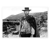 Clint Eastwood dans un Western Poster 30 x 20 cm Tableaux Décoration murale