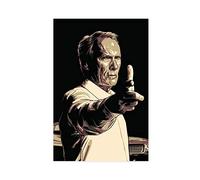 Clint Eastwood - Impression sur toile de style Gran Torino - Décoration de chambre à coucher, bureau, chambre à coucher - Sans cadre - 30 x 45 cm