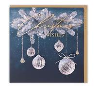 Clintons: 1169592 Carte de Noël à suspendre Bleu 165 x 165 cm