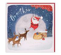 Clintons: Carte de Noël Bonhomme de neige frère