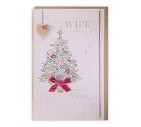 Clintons: Carte de Noël décorative pour femme avec arbre de Noël