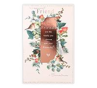 Clintons: Carte de Noël Motif feuillage et rouge-gorge