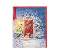 Clintons: Carte de Noël traditionnelle avec porte