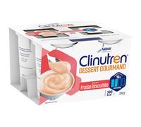 Clinutren Dessert Gourmand 300kcal Fraise Biscuitée 4x200g