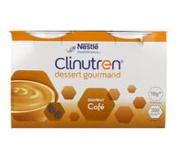 Clinutren Dessert Gourmand Café complément nutritionnel Bol 4x200 g