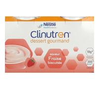 Clinutren Dessert Gourmand Fraise Biscuitée complément nutritionnel Bol 800 g