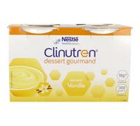 Clinutren Dessert Gourmand Vanille complément nutritionnel Bol 4x200 g