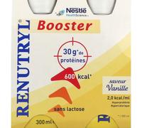 Clinutren Renutryl Booster nutriment vanille hyperprotéiné Fluide 4x300 ml
