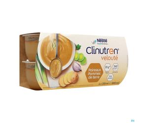 Clinutren Velouté, DADFMS, poireaux pommes de terre, 200 ml x 4 Aliment 800