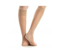 Clio Mi-bas 30 deniers semelle coton - Beige, 39/41