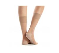 Clio Mi-chaussette 30 deniers semelle coton - Beige, 39/41