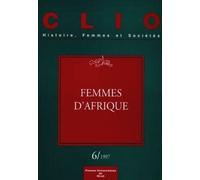 Clio N° 6/1997 : Femmes D'afrique