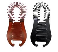 Clip à banane 2PCS, Clips de cheveux à la banane la mode en plastique la mode la pour femmes outils de style en queue cheval.