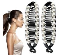 Clip à cheveux de banane, clips de banane pour femmes | Clips à double griffe Clincher Combs Barrets,2x accessoires de style classiques non glissants, tenue forte pour les styles épais, minces et bouc