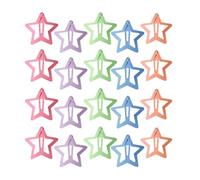 Clip à cheveux d'étoile - Clip de fille mignonne, antidérapant à la mode accessoire étoile à la mode HARAPLIP | Pack de massette d'étoile en vrac, pinces de cheveux 20x étoiles, étoile insta