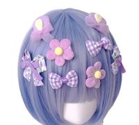 Clip à cheveux floral unique pour filles années 2000 Barrettes colorées amusantes décontractées mignonnes et cool accessoires photo