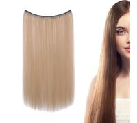 Clip à cheveux humain en extensions, extensions de cheveux humains Clip Ins - Extensions de cheveux à l'aspect naturel - Perruque invisible élégante pour les performances, 20 pouces de long de postes