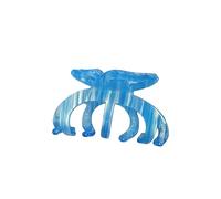 Clip à cheveux papillon mignon pour les femmes, clip à cheveux antidérapant pour les cheveux bouclés épais des femmes, pince à cheveux menton fort bleu ciel