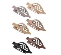 Clip à cheveux plat - Alligator de design français, Strong Hold Barrets | 6pcs Clipwomen Girls, Tongs ultra légers sans glissement offrant un style sécurisé, des accessoires de cheveux quotidiens pour