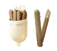 Clip à copeaux solide, scellant pour sacs à collation, gadget de 3 x 1 pouces avec une forte adhérence, clip de style moderne avec un design doux, support alimentaire robuste, outil de cuisine pour la