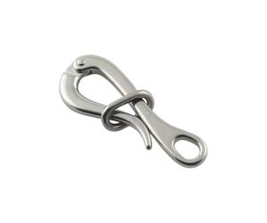 Clip à dégagement rapide - Boucle d'ancrage - Crochet de liaison en acier inoxydable - pour lutte contre les incendies, gréement, bateaux de sauvetage, remorquage, levage, bateau de sauvetage