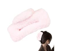 Clip à griffe de cheveux en peluche - Barrette Jaw Clamp, Clips de griffe à cheveux multicolores | Slipter Big Hair Coil Catch Winter Barrette, Jaw Clamp Hairpin Hair Barrettes Hair Accessoires pour