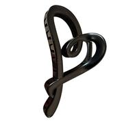 Clip à griffe de coeur - pince à griffe de cheveux de coeur, mâchoire en forme de cœur coiffure, élégant amour mate accessoires de coiffure de mode, fort capteur de mâchoire pour femmes
