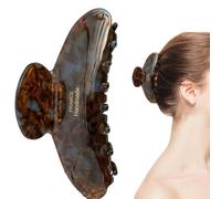 Clip À Griffe De Tortue - Ornement De Cheveux Chic, Claw Grip Fashion | Pince De Motif Classique Fort, Porte-cheveux Incurvé Lisse Pour Le Style Confortable Toute La Journée Pour Les Femmes De Bureau
