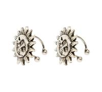 Clip À L'oreille D'étoile À La Mode Non Perçage De La Boucle D'oreille Chauffeur D'oreille De Fleur Adaptée Femmes Jeunes Mode Polyvylity Sun Moon Flower