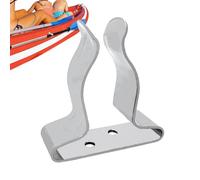 Clip à ressort marin : pince en acier inoxydable résistant à la corrosion de qualité, support en forme de U pour balais, poteaux et tiges | Accessoire d'outils à usage domestique