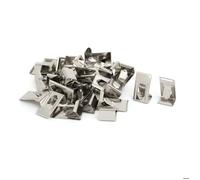 Clip à ressort pour cadres photo SOURCING MAP 30pcs métal Crochet Pince Accroche tableau Mur 26mmx14mm fixer imprimante 3D Argenté