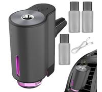Clip à soupage de diffuseur d'huile de ventilation pour les prises de voiture, vélo d'arôme intelligent avec fonction d'échographie | Un humidificateur avec de la poussière de parfum pour l'intérieur,