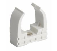 Clip à tube standard pour conduits Ø20mm - Gris - Mureva FIX SCHNEIDER