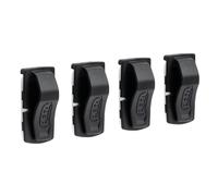 PETZL - Pinces pour Lampes frontales UNI Adapt - Quatre Clips adhésifs, Noir, Taille Unique