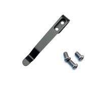 Clip arrière en acier inoxydable pour trancheuse de poche, clip de taille, poignée de coupe pliante, fabrication d ' accessoires, pièces avec 3 vis, personnalisation du coupe pliant