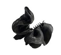 Clip arrière en légère, Black | Porte-banane surdimensionné pour les corrections de cheveux, les routines de vanité, l ’ accent doux de tenue