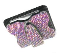 Clip Auto Plastique Résistant Clip Auto Plastique Résistant Clip | Rotation 360 degrÃ©s, ajustement pour facile, angle de pour vue optimal, sÃ©curitÃ© conduite, accÃ¨s rapide(Colored Diamond)