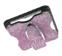Clip Auto Plastique Résistant Clip Auto Plastique Résistant Clip | Rotation 360 degrÃ©s, ajustement pour facile, angle de pour vue optimal, sÃ©curitÃ© conduite, accÃ¨s rapide(Pink Diamond)