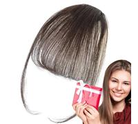 Clip Bang In Capelli Umani - Estensione Frangia Naturale Con Clip Invisibili | Frangia Francese Reale Morbida Liscia Facile Da Applicare Per Donna Ragazza Uso Quotidiano Festa Parrucca Look Naturale