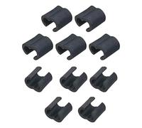 Clip Câble - Attache Vélo | Guide de Clip en C pour Câble de Vélo | Lot de 10 Boucle de Gestion de Logement pour VTT Route Cyclisme, Fixation de Frein Dérailleur Manette, Noir, Plastique , Mini