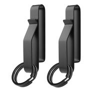 Clip Ceinture Porte-clés, Lot 2 Ceintures Porte-clés Robustes avec 4 Porte-clés en Métal Porte-Clés Homme Tactique Porte-Clés Clip pour 3,8-5,7cm de Large Ceintures de Service pour Police et Pompiers