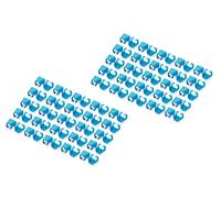 Clip coloré pour fiche RJ45, bleu, paquet de 100