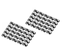 Clip coloré pour fiche RJ45, noir, paquet de 100