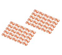 Clip coloré pour fiche RJ45, orange, paquet de 100 pièces.