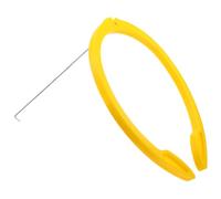 Clip D’insémination Artificielle Porcine en Acier Inoxydable Jaune | Support Mains Disponibles, Fixation Dorsale Stable, Usage Ferme pour Truies et Vétérinaires, Plastique Robuste