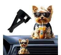Clip d'aération - Pince d'arôme en acrylique 2D - Diffuseur de parfum chien mignon pour voiture, femme, d' , vacances, camionnette